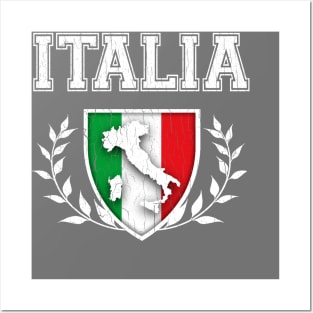 ITALIA - ITALY (vintage distressed look) Posters and Art